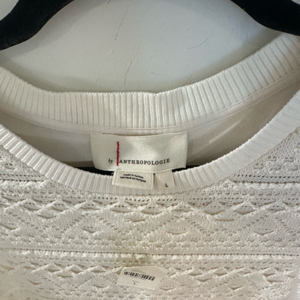 NWT Anthropologie White Ribbed Halter Mini Dress - Picture 5 of 9